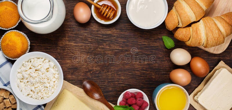 Balanced breakfast ingredients
