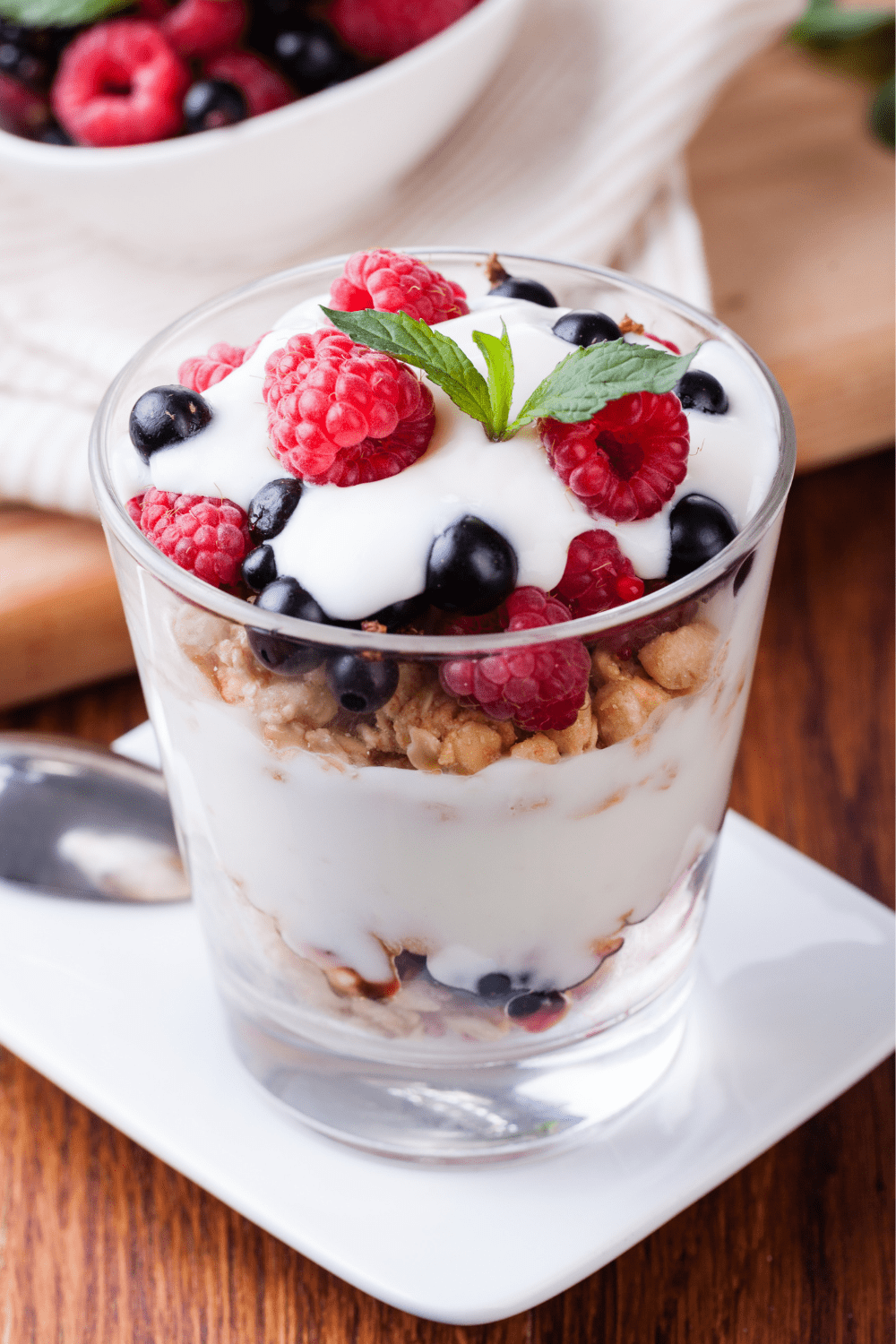 Greek yogurt fruit cup